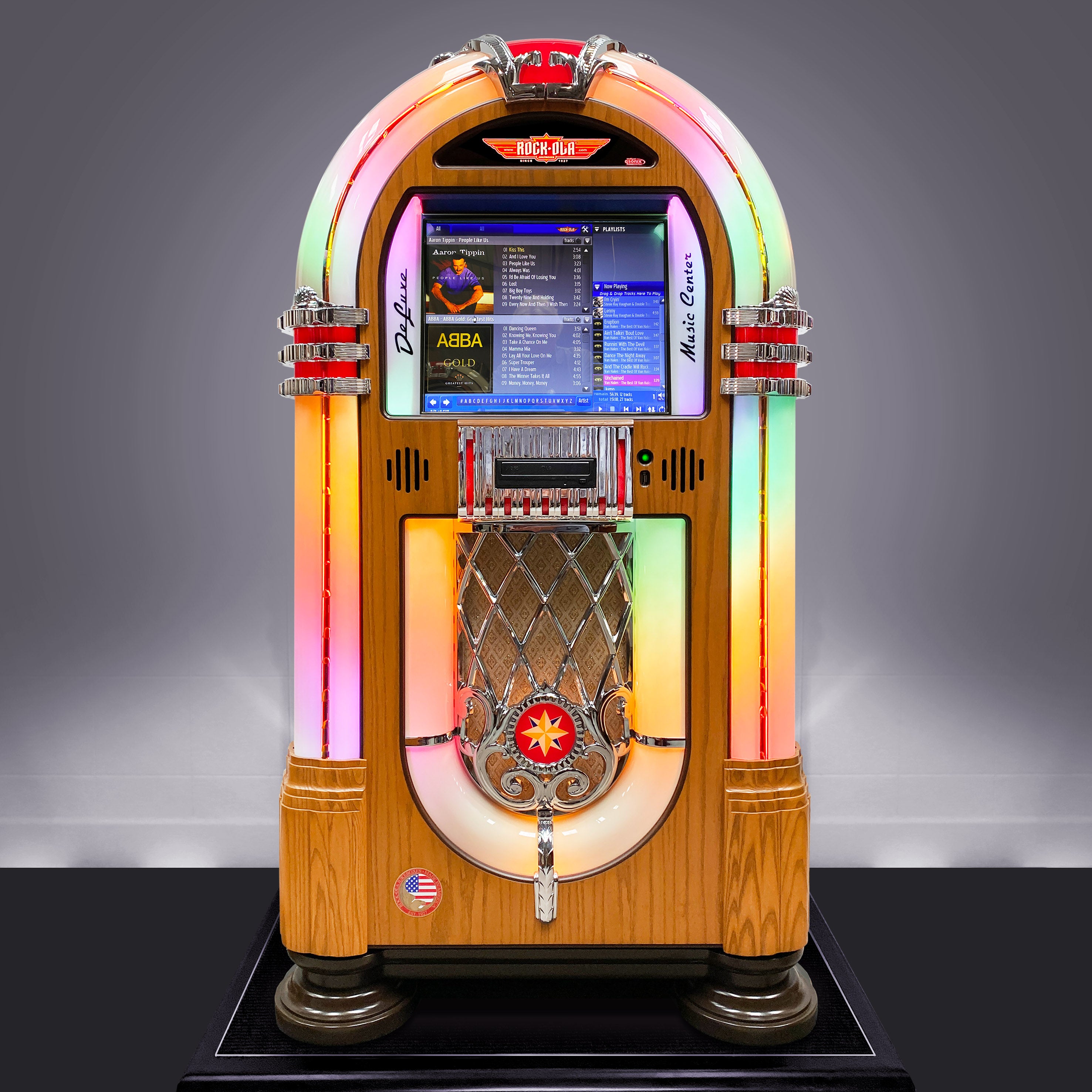 The 200,000 Song Rock-Ola Digital Jukebox - Hammacher Schlemmer