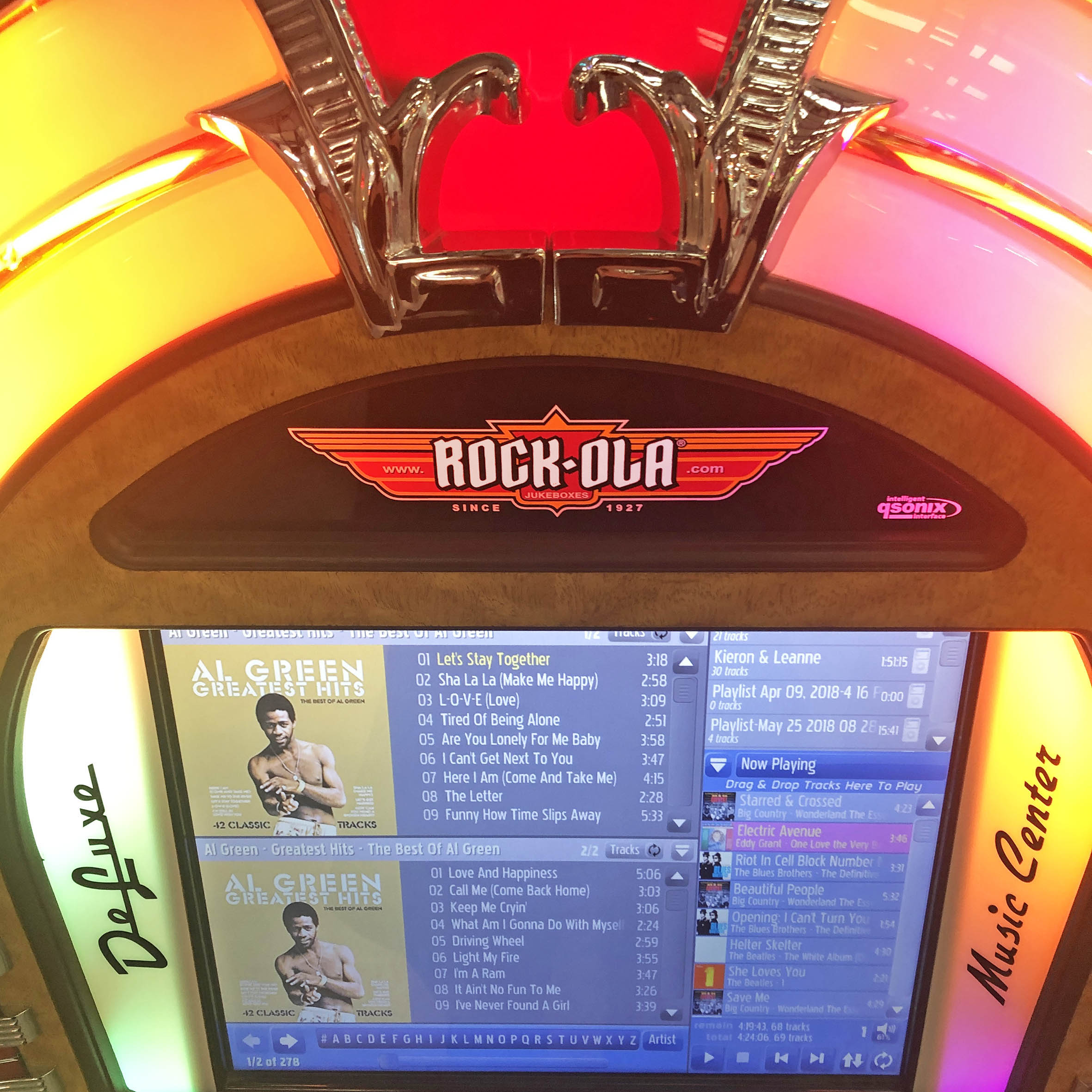 Digital Music Center | Rock-Ola | Walnut Finish | Free US