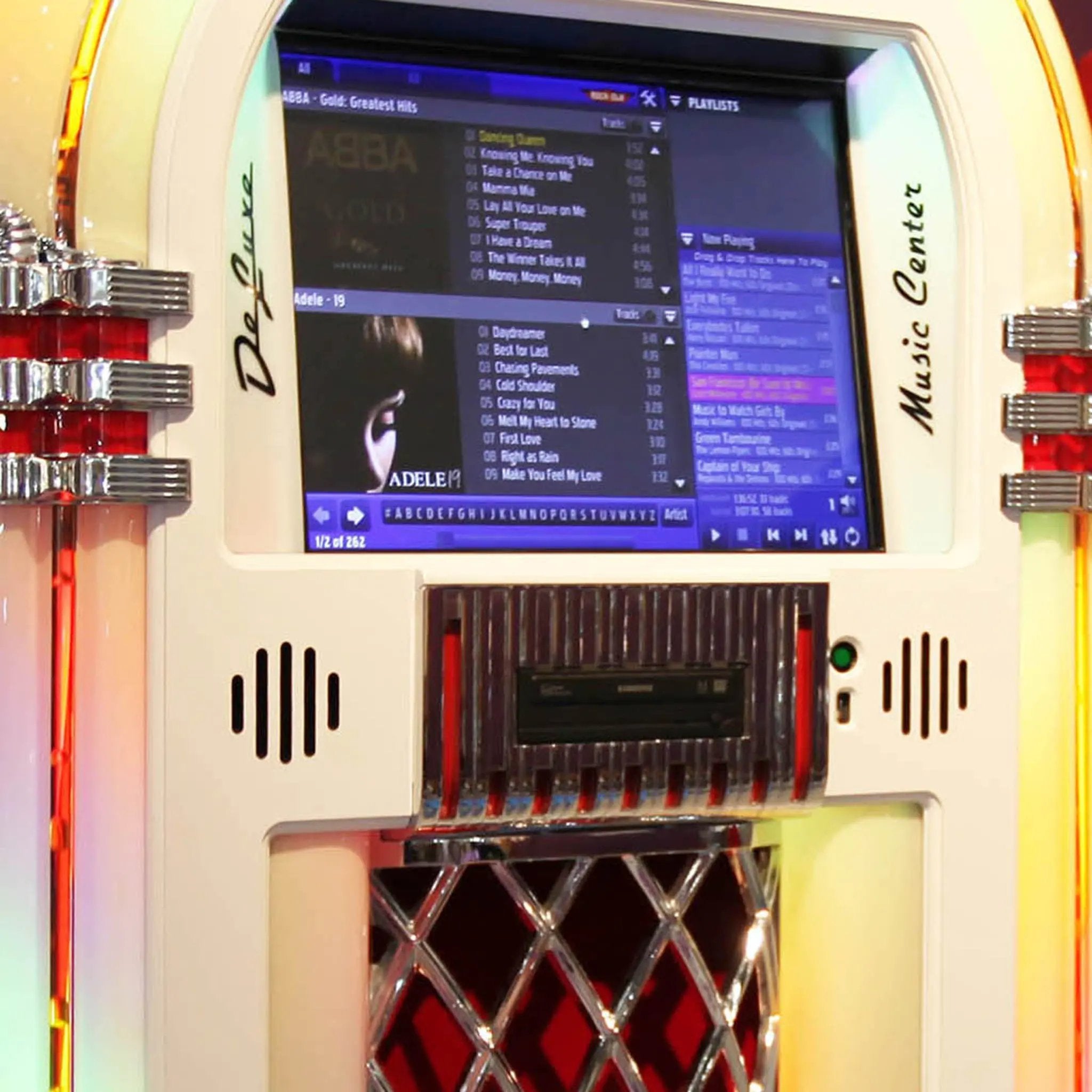 Bubbler Digital Music Center | Rock-Ola | Gloss White