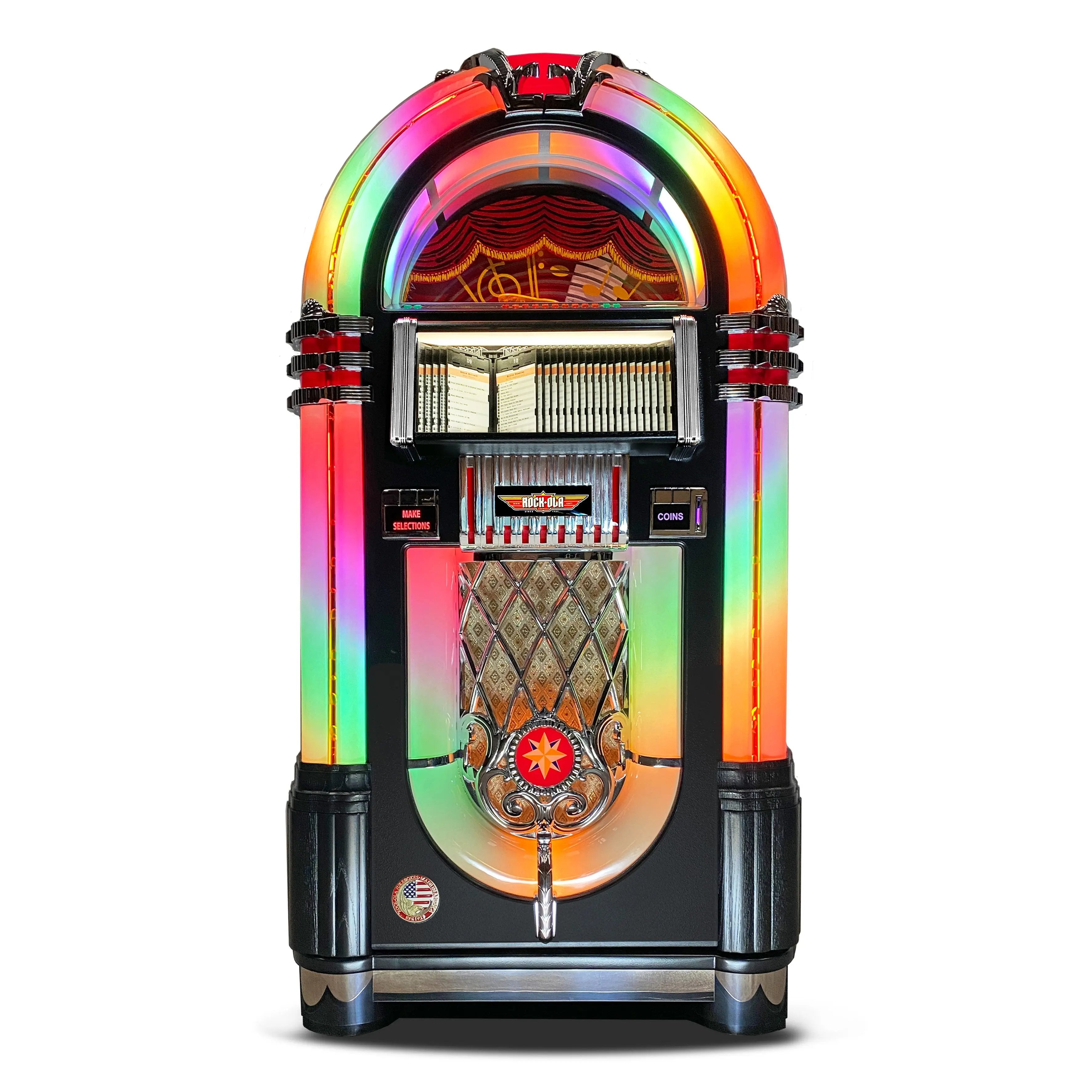 Bubbler CD Jukebox | Rock-Ola | Black | Free US Delivery