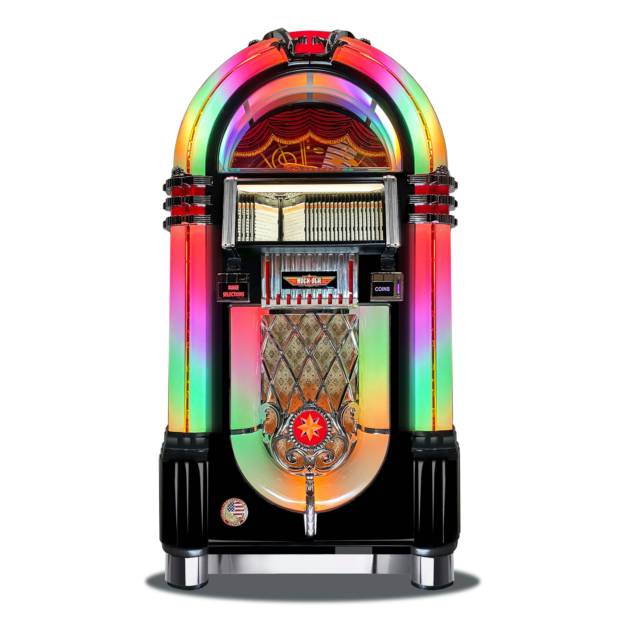 Rock-Ola Bubbler CD Jukebox in Gloss Black