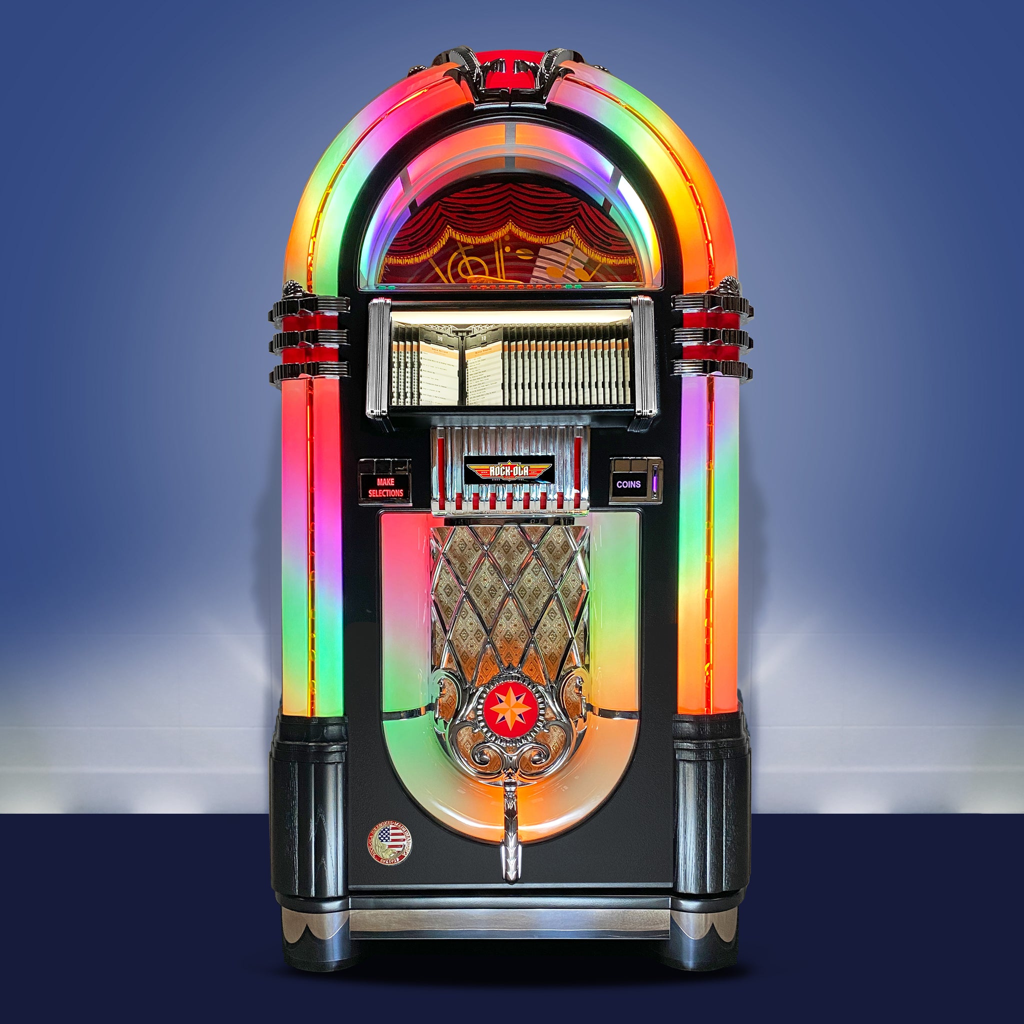 Rock-Ola Bubbler CD Jukebox in Black