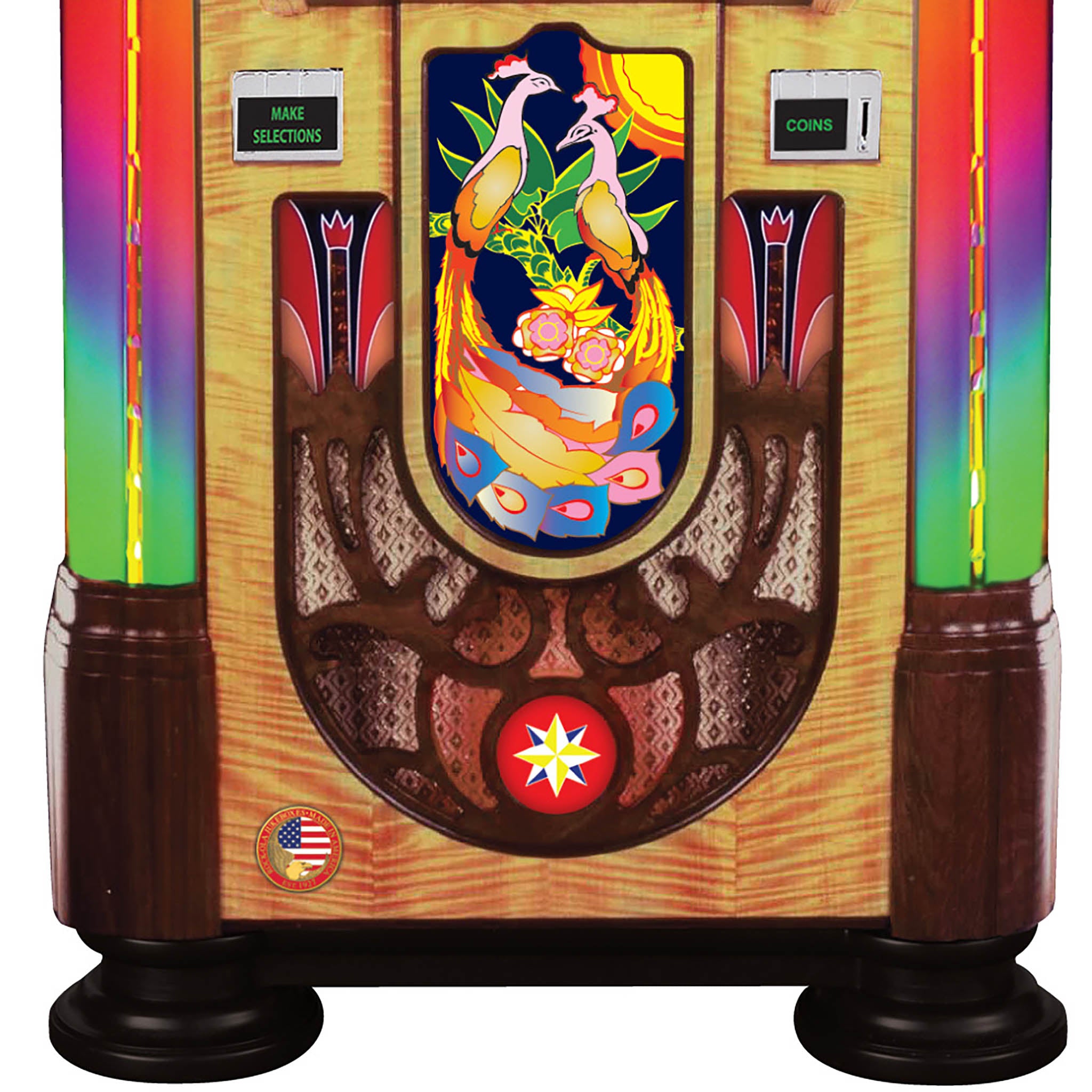 Rock-Ola Bubbler Peacock CD Jukebox