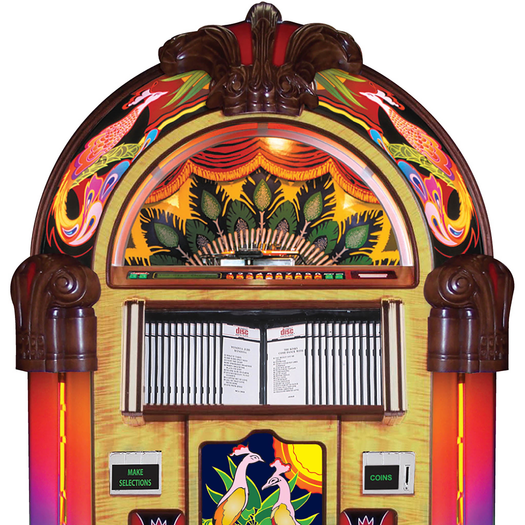 Rock-Ola Bubbler Peacock CD Jukebox