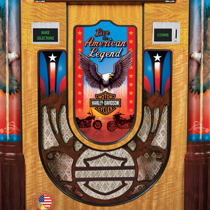 Rock-Ola Bubbler Harley-Davidson CD Jukebox