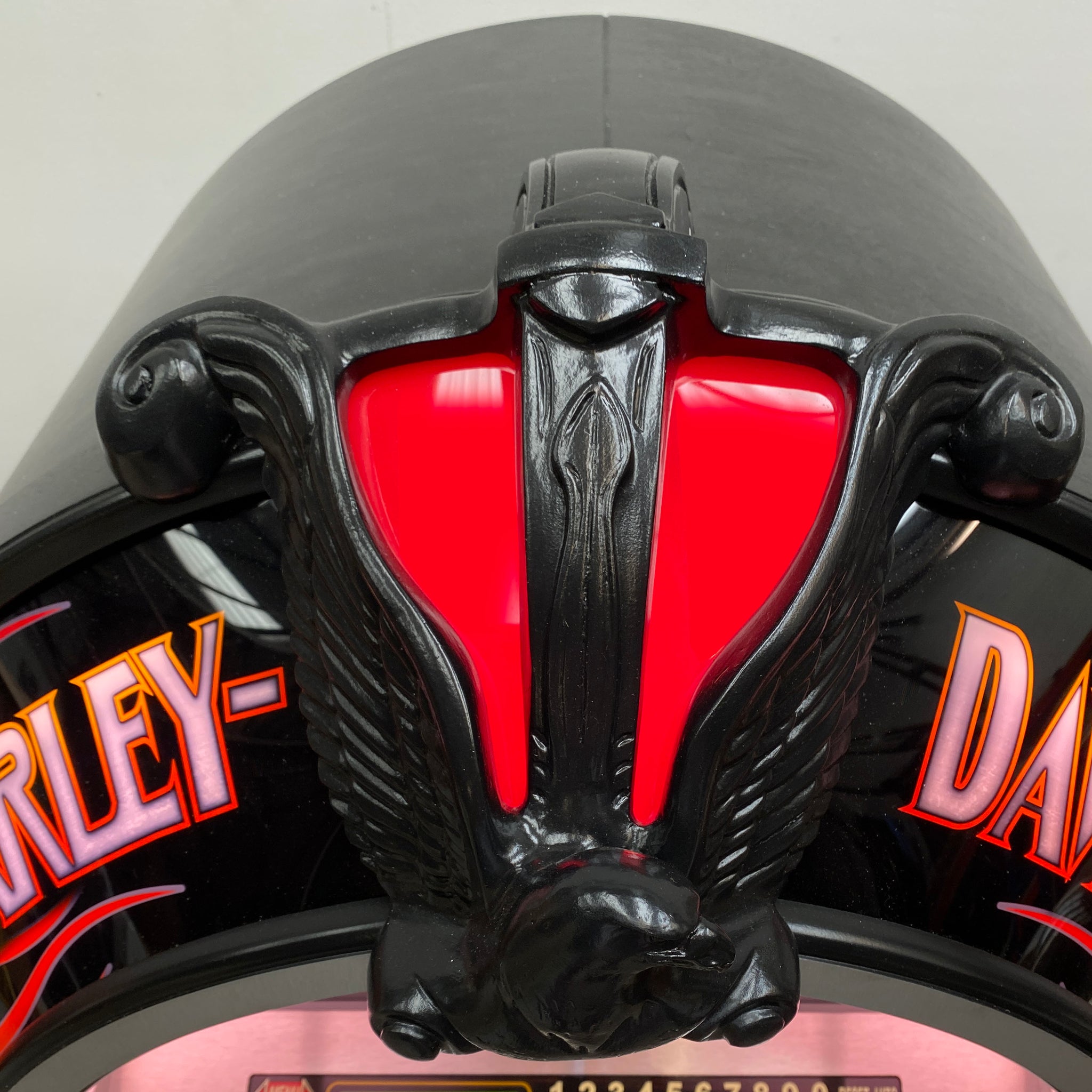 Rock-Ola Bubbler Harley-Davidson Flames CD Jukebox Brushed Aluminum