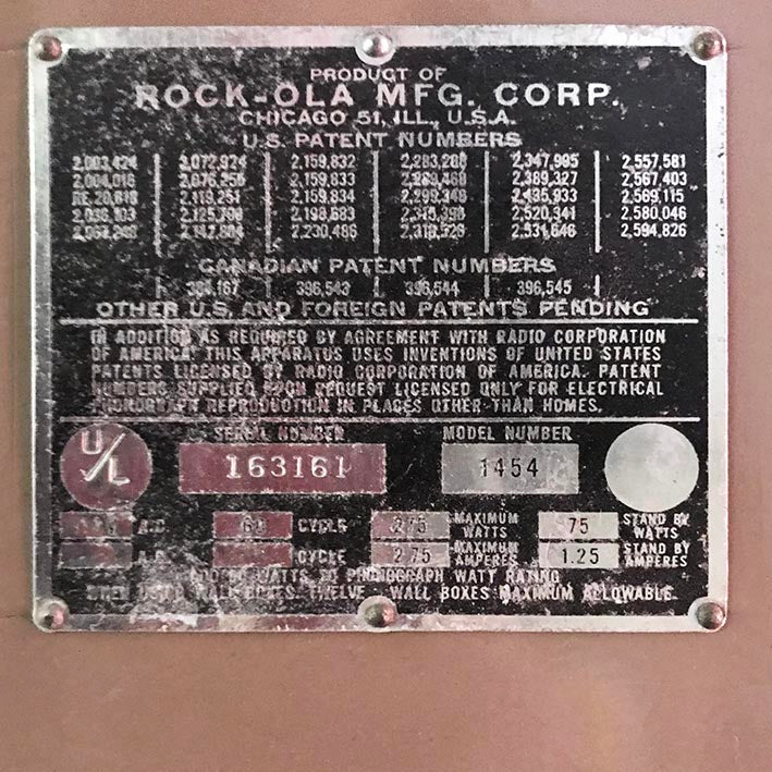 Original 1956 Rock-Ola 1454 Jukebox 'Coming Soon'