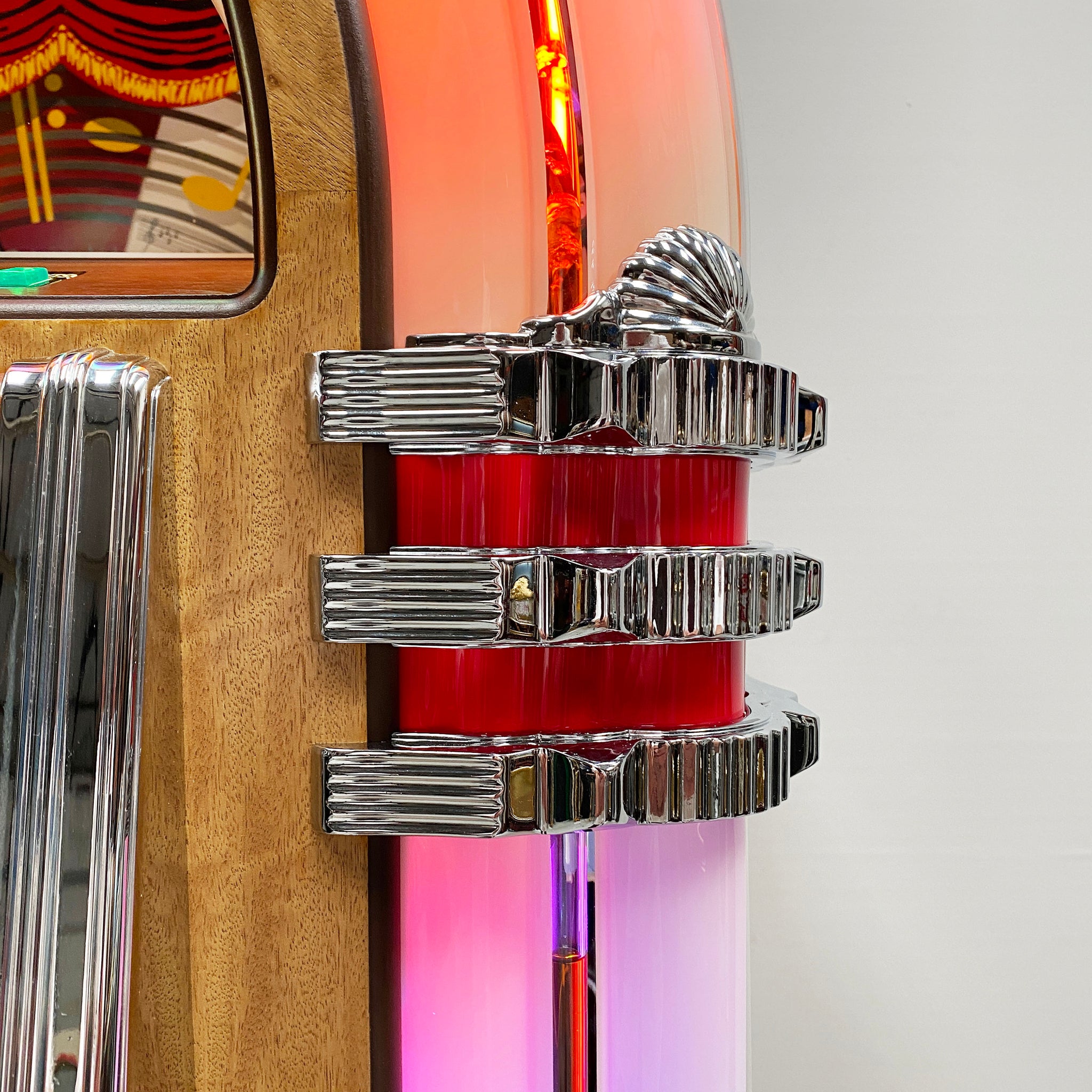 Rock-Ola Bubbler CD Jukebox in Light Oak