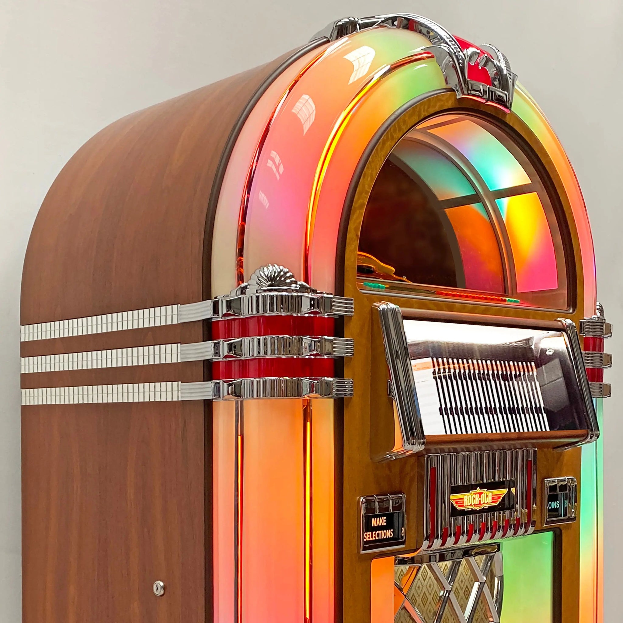 Bubbler CD Jukebox | Rock-Ola | Walnut | Free US Delivery