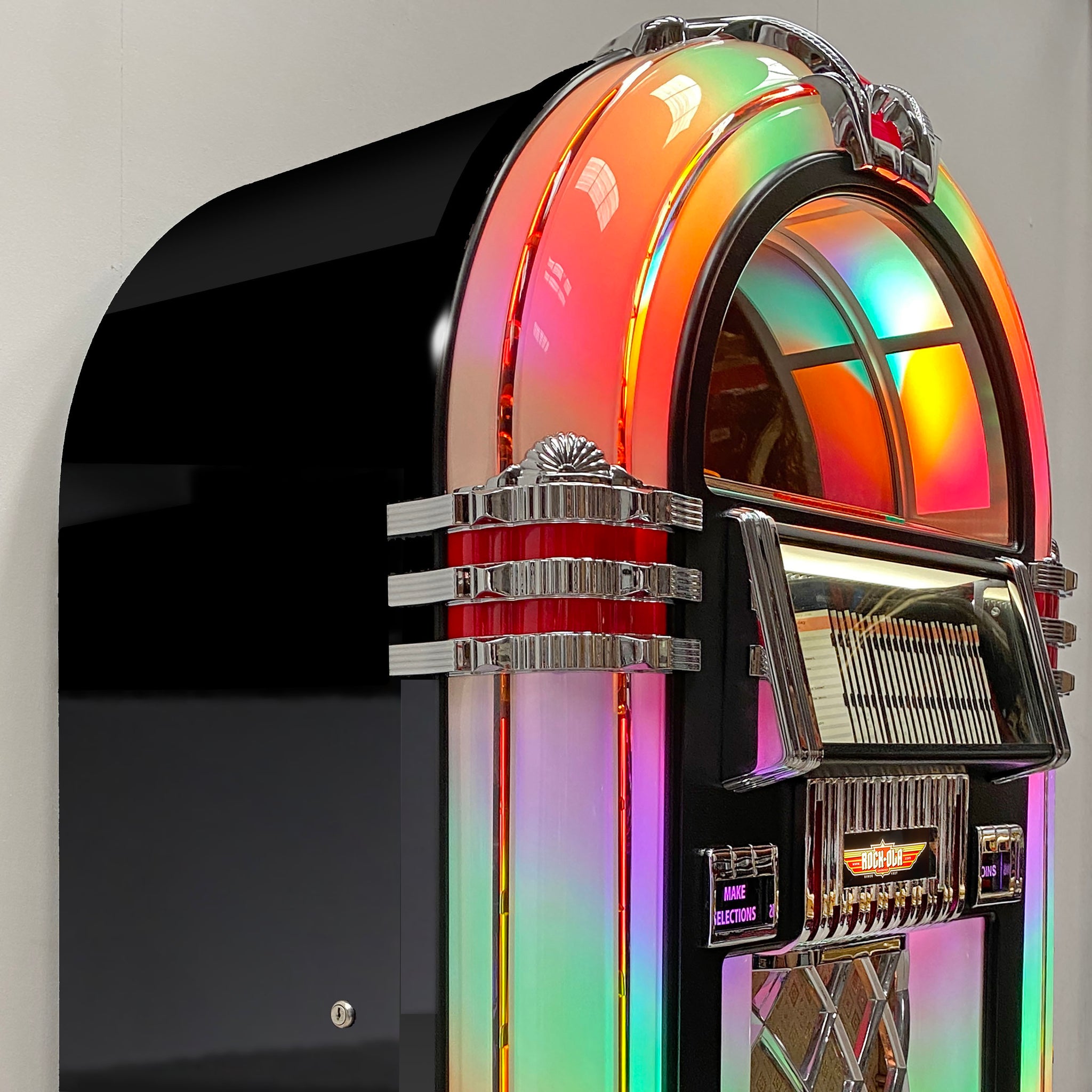 Rock-Ola Bubbler CD Jukebox in Gloss Black